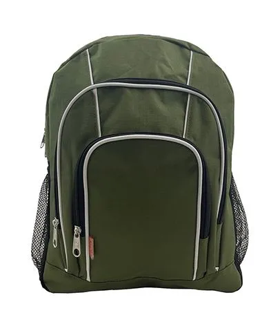 - 30 PACKS | $8.33 PER PACK ||    Wholesale Case Lot 30pcs 16 Inch Rip-stop Multi Pocket Backpack w/Side Mesh Pockets