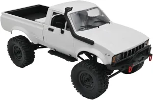 1/16 Scale RC Crawler, WPL C24-1 RC Truck RTR 4x4 Off-Road Pick-up Car 2.4GHz Remote Control RC Rock Crawler with Upgraded Battery & LED Lights