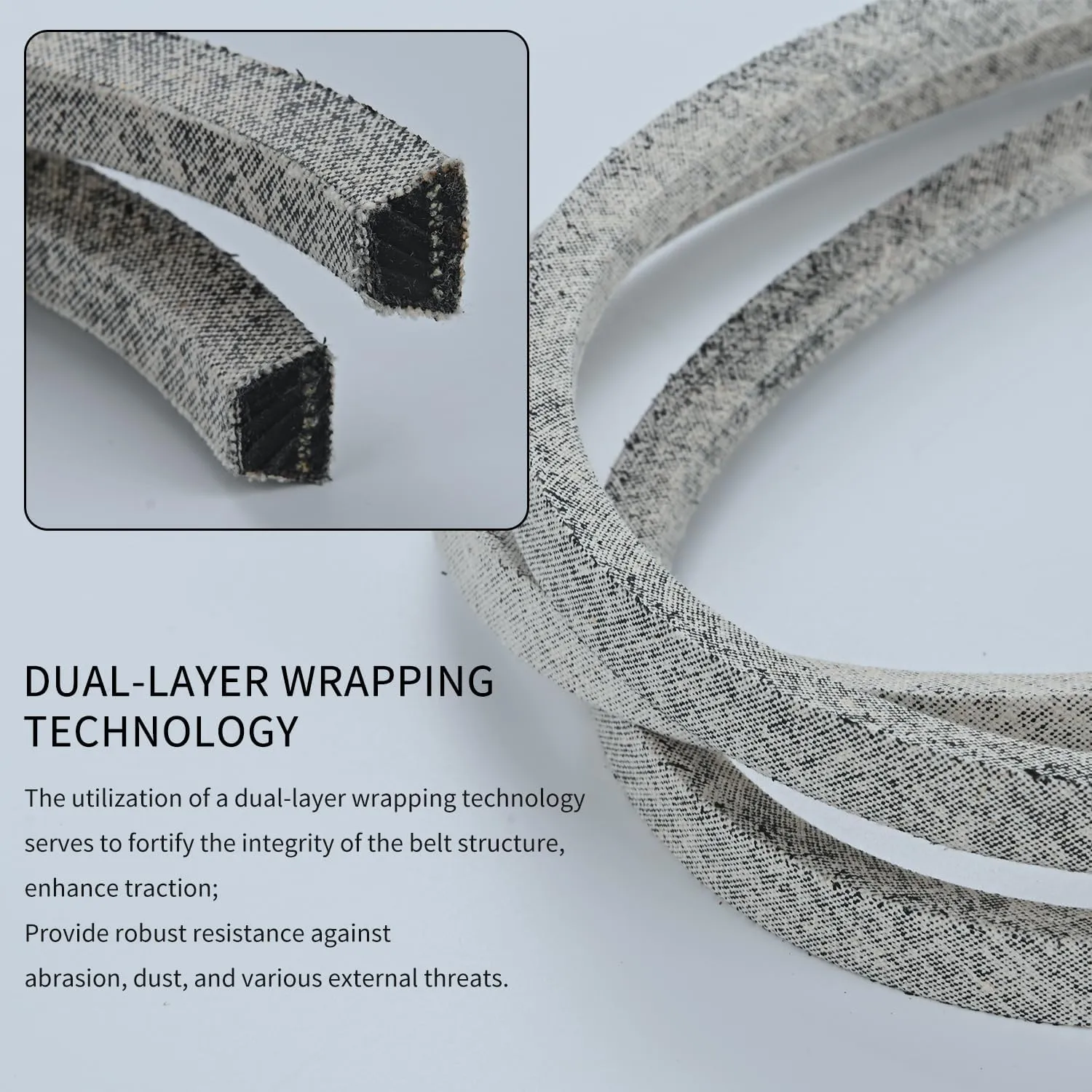 1/2 x 77'' Mower Deck Belt Replace for CUB-Cadet MTD Troy Bilt Bolens Yard Machine 754-04062 954-04062 Riding Mower 38 inch Deck Belt Kevlar Lawn Mower Belt (754-04062)