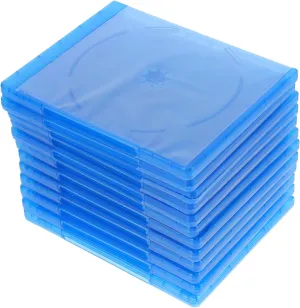 12Pcs CD Protective Casing with Durable Plastic Dvd Case Organizer Box Semi Transparent Design Easy Identification for CD Dvd Collection for Home