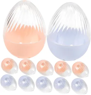 12Pcs Transparent Egg Shape Watch Storage Box Clear Watch Display Case Organizer Portable and Lightweight Watch Holder for and