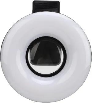 15X Zoom Macro Lens with Clip, 3 Light Modes 5 Brightness Levels, LED Fill Light Phone Macro Lens for Eyelash Jewelry Photography, Suitable for All Smartphones Tablets Computers