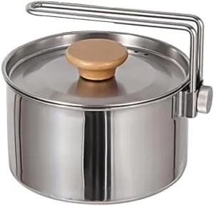 1L Kettle Pot, Made from Stainless Steel, Ideal for Camping and Outdoor Cooking Needs