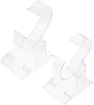 2 Pcs Transparent Watch Holder Acrylic Watch Men's Watches Watch Holder Base Bracelet Acrylic Stand Acrylic Display risers Jewelry Holder Showcase Men and Women Storage Rack fine
