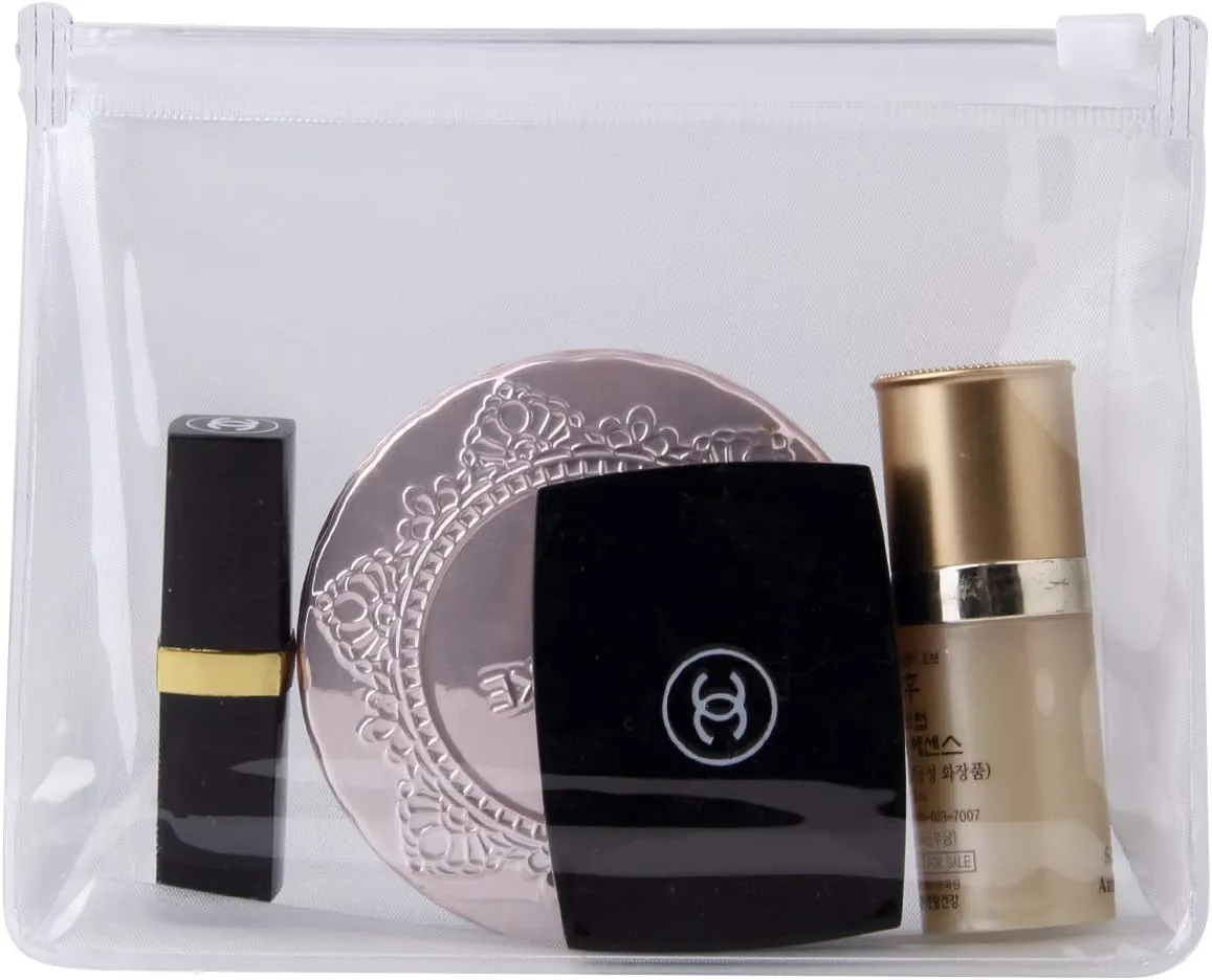 20 PCS Mini Clear Makeup Bag Small Clear Plastic Cosmetic Bags with Zipper Travel Toiletry Makeup Bag