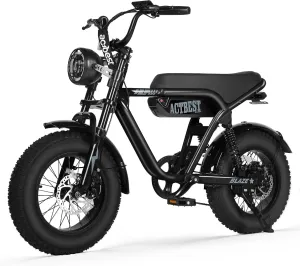 20"/16" Electric Bike,Peak 1500W/1200W, 48V 15.6Ah/10.4Ah Fat Tire All-Terrain Electric Motorcycle,Full Suspension,UL2849 Electric Dirt Bike for Adults on Mountains/Snow/Sandy,56G