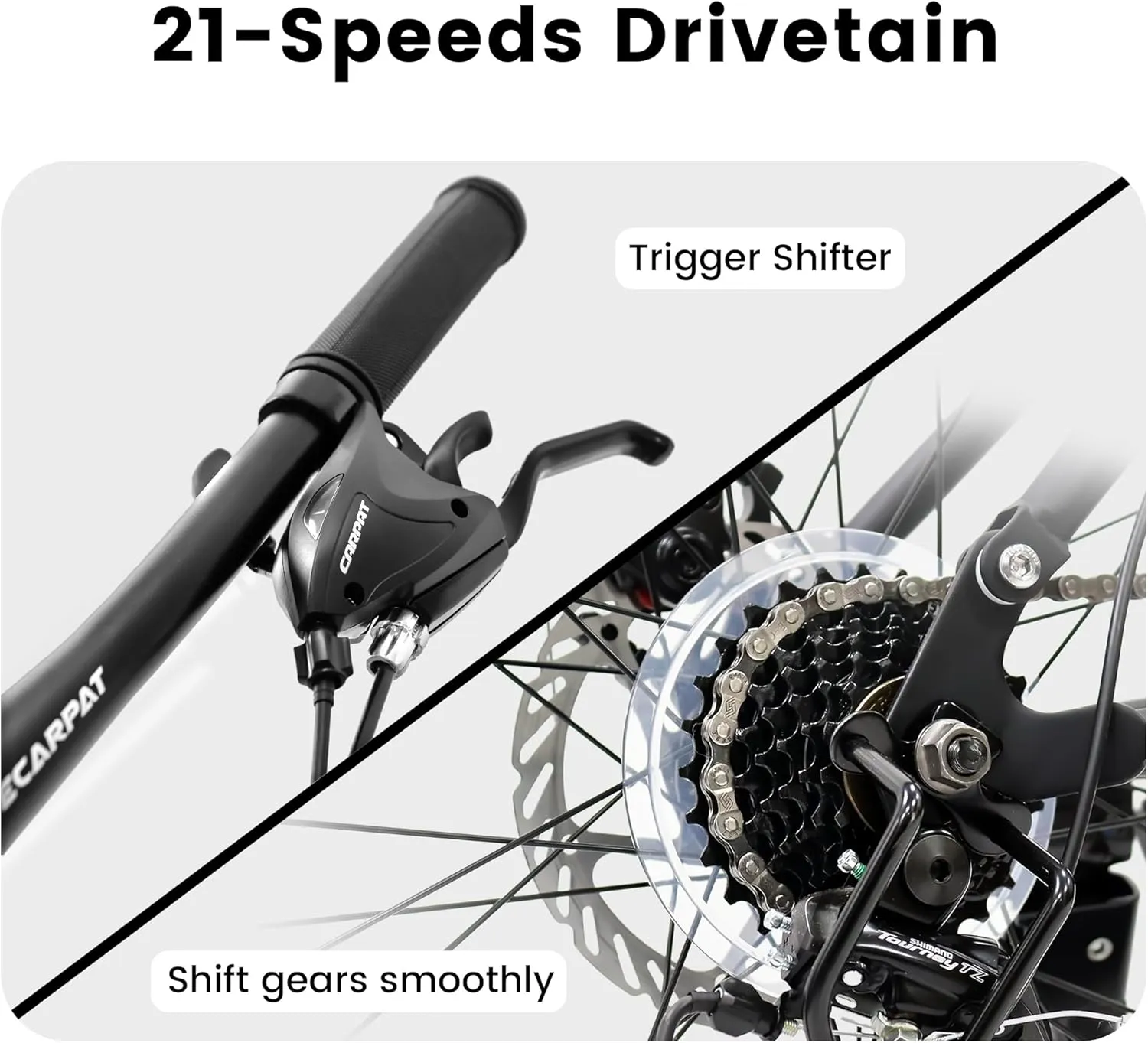 24/26/27.5 Inch, Dual Full Suspension Mountain Bike, 21 Speed Spring Summer Travel, Mens Womens Outdoor Cycling Commuting City Bike to School Work, Birthday Gifts Bicycles