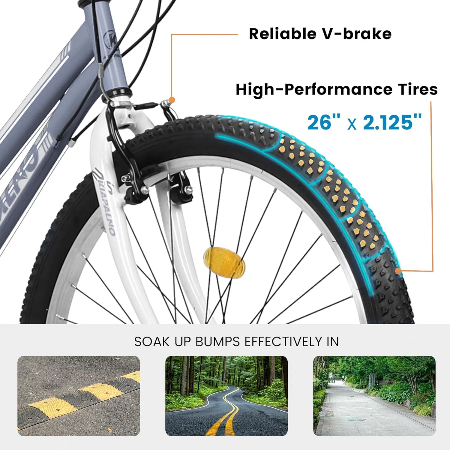 24/26/27.5 Inch, Dual Full Suspension Mountain Bike, 21 Speed Spring Summer Travel, Mens Womens Outdoor Cycling Commuting City Bike to School Work, Birthday Gifts Bicycles