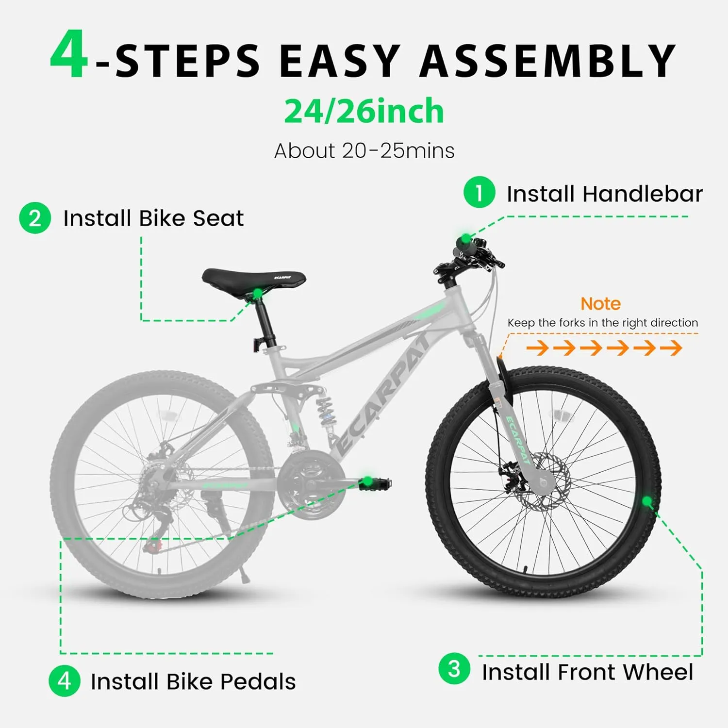 24/26/27.5 Inch, Dual Full Suspension Mountain Bike, 21 Speed Spring Summer Travel, Mens Womens Outdoor Cycling Commuting City Bike to School Work, Birthday Gifts Bicycles
