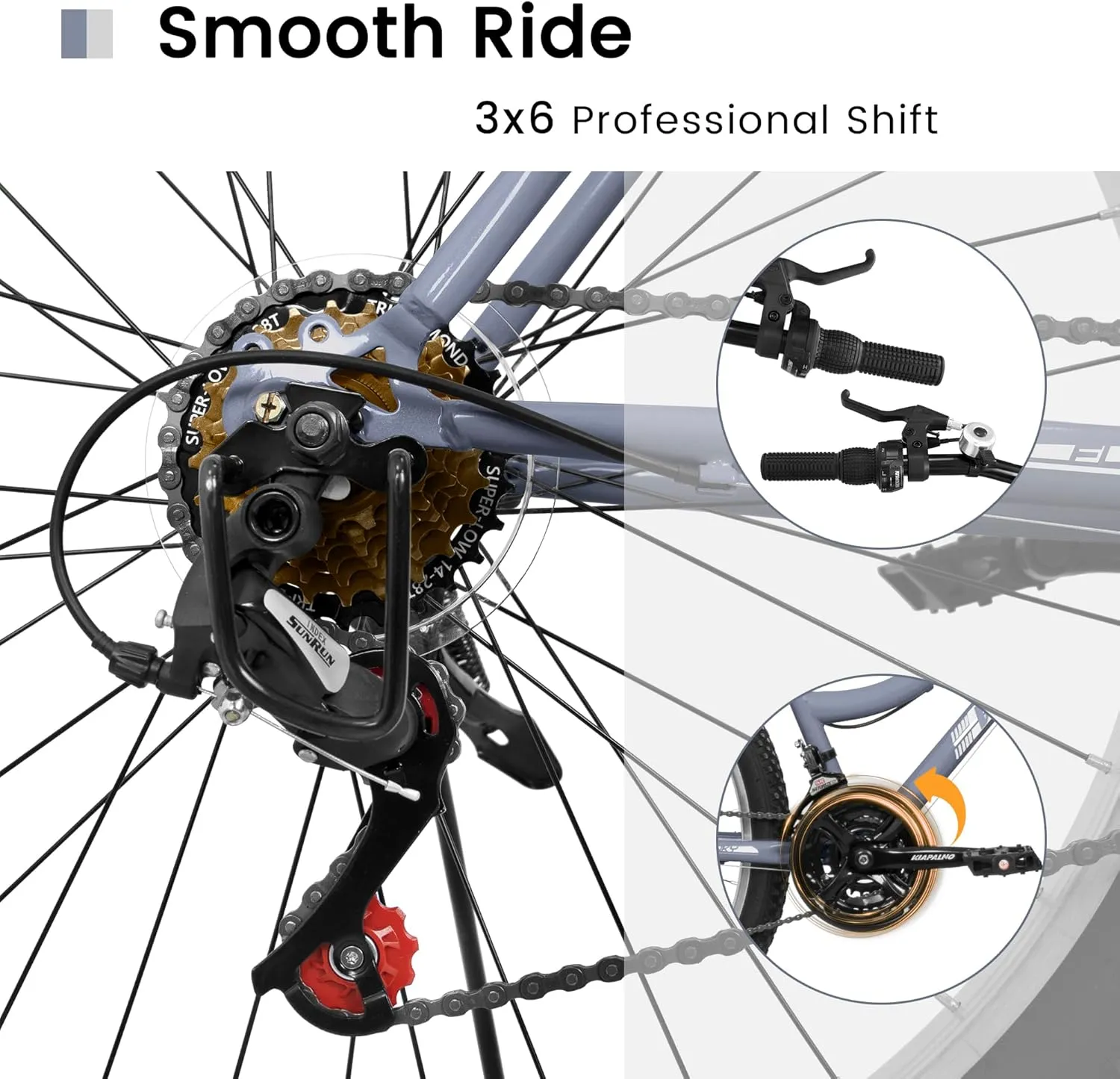 24/26/27.5 Inch, Dual Full Suspension Mountain Bike, 21 Speed Spring Summer Travel, Mens Womens Outdoor Cycling Commuting City Bike to School Work, Birthday Gifts Bicycles