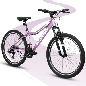 24/26/27.5 Inch, Dual Full Suspension Mountain Bike, 21 Speed Summer Travel, Mens Womens Outdoor Cycling Commuting City Bike to School Work, Birthday Gifts Bicycles