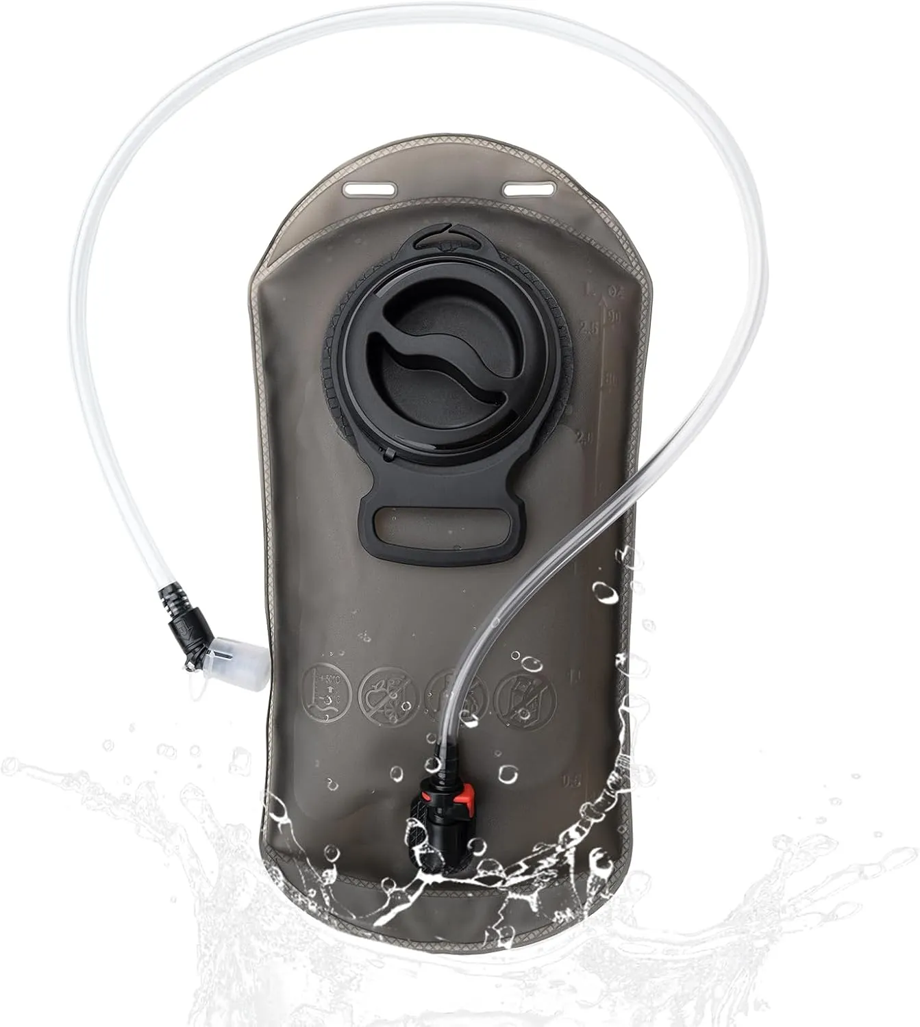 2.5L Large-Capacity TPU Outdoor Hydration Bladder with Matte Finish & Quick-Disconnect Tube for Easy Cleaning – Ideal for Hiking, Biking, and Outdoor Activities