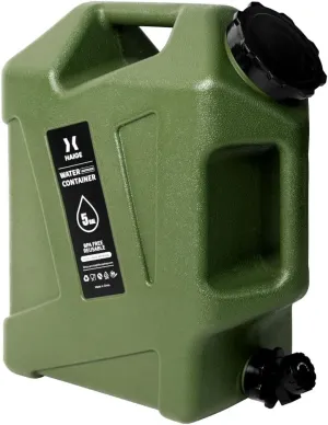 2.6 Gallon Camping Water Container with Spigot - BPA-Free, Portable Water Jug for Camping, Outdoor Adventures, and Home Use - Lightweight, Durable, Easy to Clean