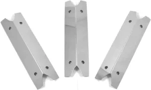 3 Pack Stainless Steel Heat Shield for Charmglow 810-9210-F, Brinkmann 810-9210-S, Outdoor Gourmet GR2002401-SC-00, and Smoke Canyon GR2002401-SC-00 Gas Grill Models