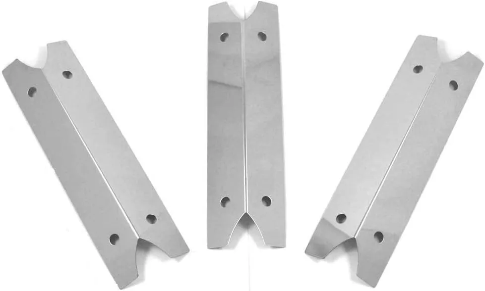 3 Pack Stainless Steel Heat Shield for Charmglow 810-9210-F, Brinkmann 810-9210-S, Outdoor Gourmet GR2002401-SC-00, and Smoke Canyon GR2002401-SC-00 Gas Grill Models
