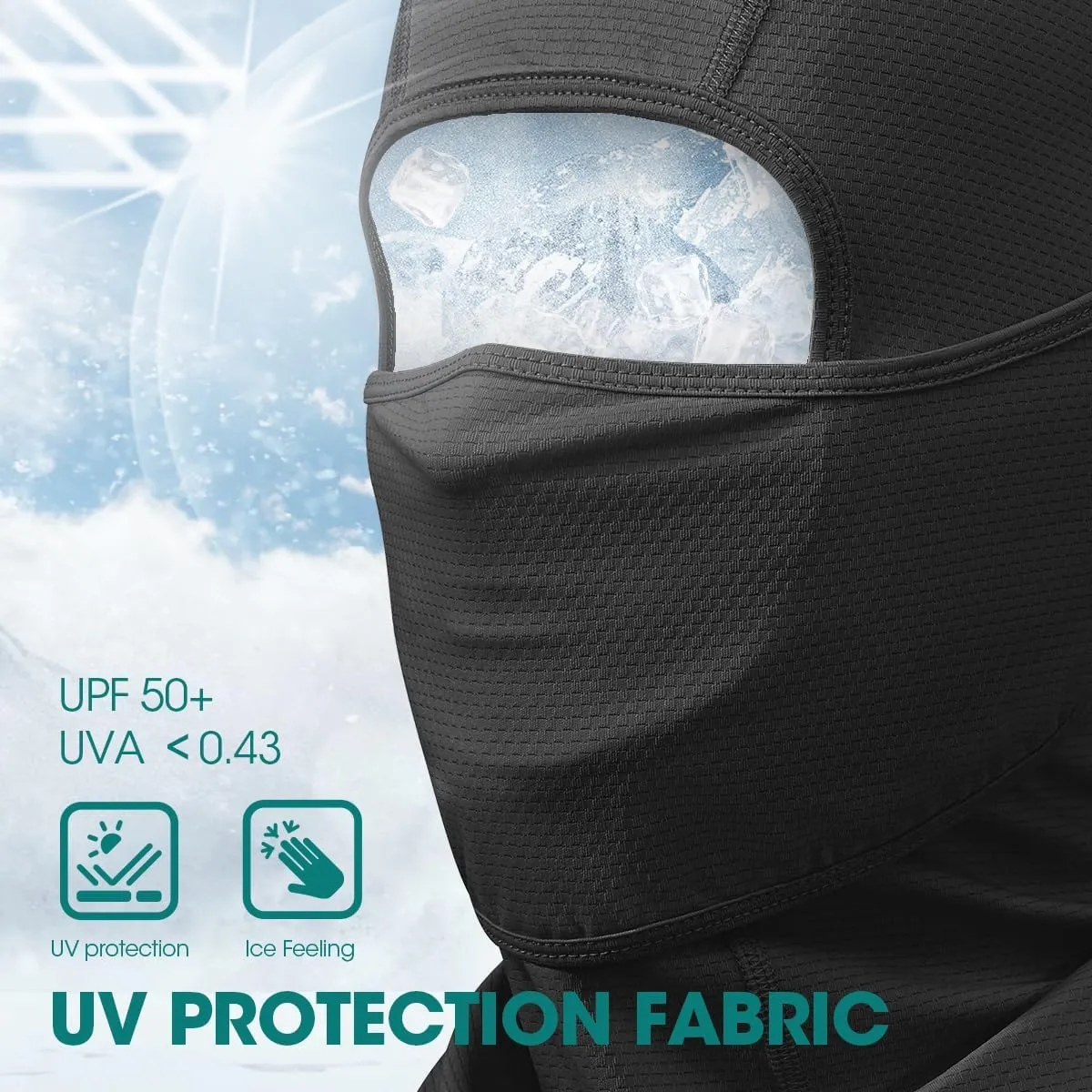 3 Pieces Face Mask Moveable Balaclava C-Pap Mask Summer Sun Protection Breathable Balaclavas for Men Women Cycling Outdoor