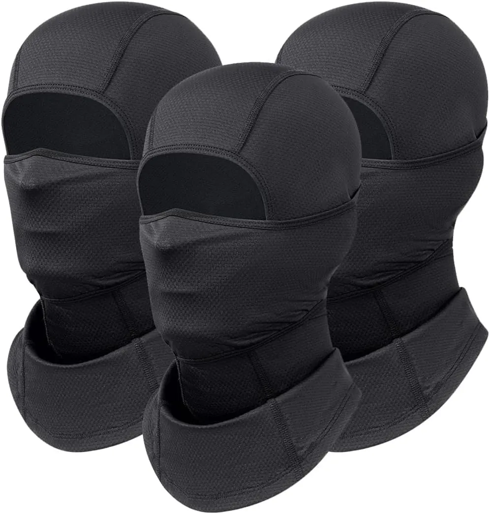 3 Pieces Face Mask Moveable Balaclava C-Pap Mask Summer Sun Protection Breathable Balaclavas for Men Women Cycling Outdoor