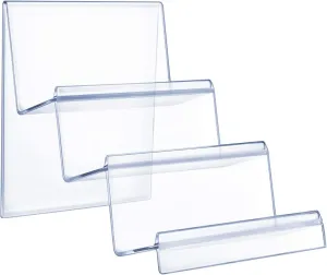 3 Tier Clear Acrylic Wallet Display Stand Holder Handbag Purse Display Stand Jewelry Stand Cosmetic Display Racks for Cosmetic Perfume Jewelry Sunglasses Handbag