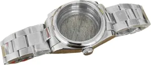 36mm Watch Case For NH35/For NH36/4R Movement Accessory Sapphire Glass Middle Polished Strap Transparent/stainless Steel Back Cover