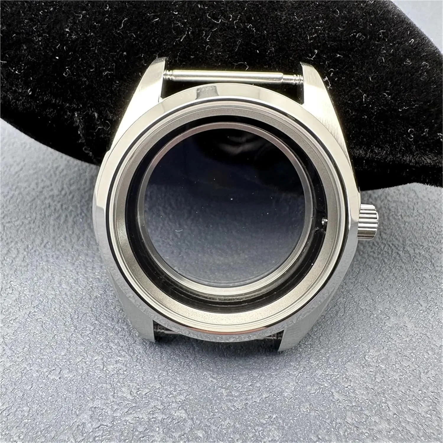 38MM Stainless Steel Watch Case with Sapphire Glass Transparent Back Case For NH35/For NH36/4R/7S Movement
