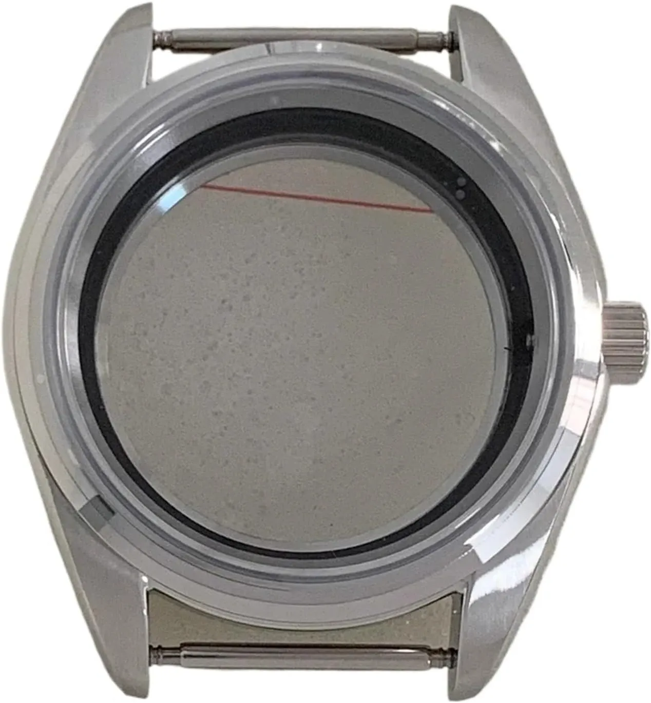 38MM Stainless Steel Watch Case with Sapphire Glass Transparent Back Case For NH35/For NH36/4R/7S Movement
