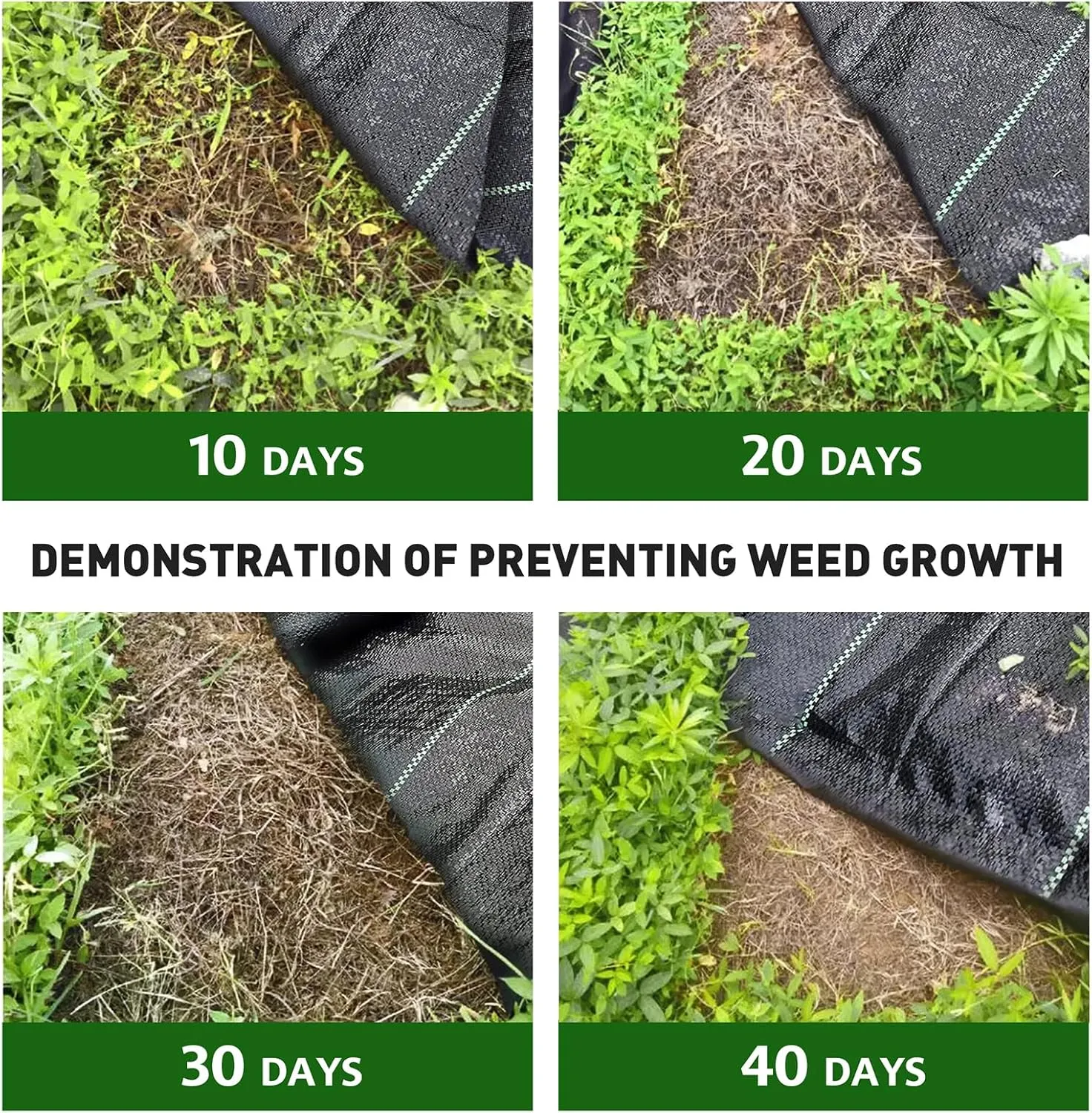 3FT x300FT Heavy Duty Weed Barrier Fabric - Woven Polypropylene Weed Control Ground Cloth for Landscaping | Superior Permeability, Tear-Resistant Landscape Fabric for Driveway, Gardens, Commercial Use