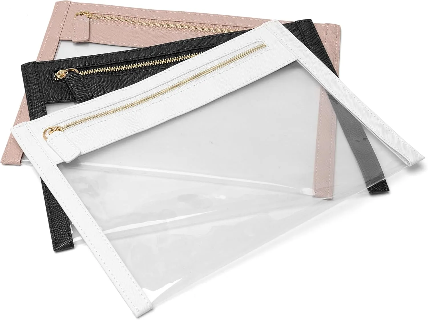 3pcs Clear Makeup Bag,Large Clear Cosmetic Bag for women,Clear Cosmetic Bag Clear Zipper Pouch Make Up Organizer, Women Handbag Purses,Travel Accessories Bag Toiletry Case For Travel