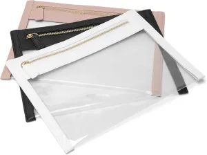 3pcs Clear Makeup Bag,Large Clear Cosmetic Bag for women,Clear Cosmetic Bag Clear Zipper Pouch Make Up Organizer, Women Handbag Purses,Travel Accessories Bag Toiletry Case For Travel