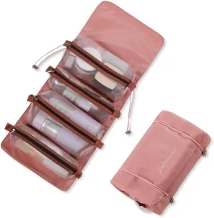 4 In 1 Detachable Toiletry Bag Hanging Roll-Up Makeup Bag Large Capacity Travel Wash Bag Mesh Cosmetic Bag Portable Foldable Toiletry Bag Waterproof Cosmetic Organizer Bag For Travel Daily