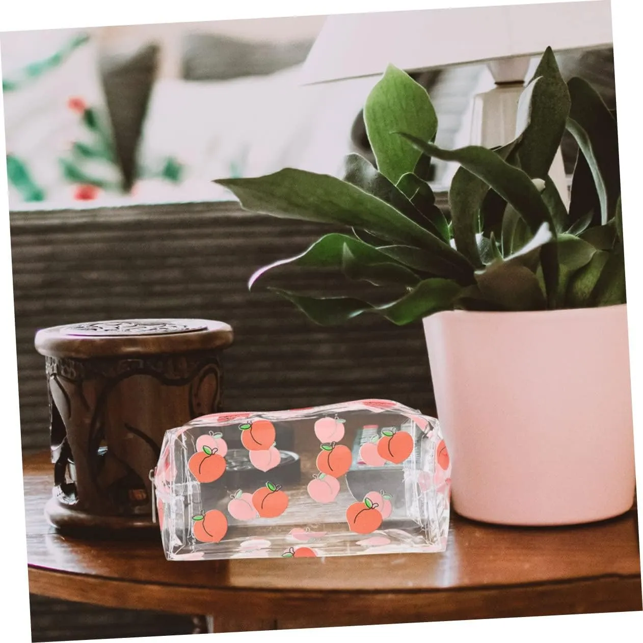 4 Pcs Transparent Cosmetic Bag Travel Makeup Bag Makeup Storage Container Girl South Korea Make up, As Shown 2x3pcs, 19x9cmx3pcs