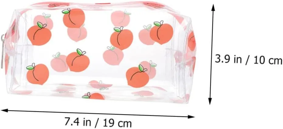 4 Pcs Transparent Cosmetic Bag Travel Makeup Bag Makeup Storage Container Girl South Korea Make up, As Shown 2x3pcs, 19x9cmx3pcs