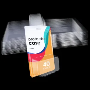 40 Pack Clear Protector Cases, Model Car Clamshell Cases Compatible with Hot Wheels, Hard Plastic Protective Case for Display Storage, 7.5x5x2 Inch