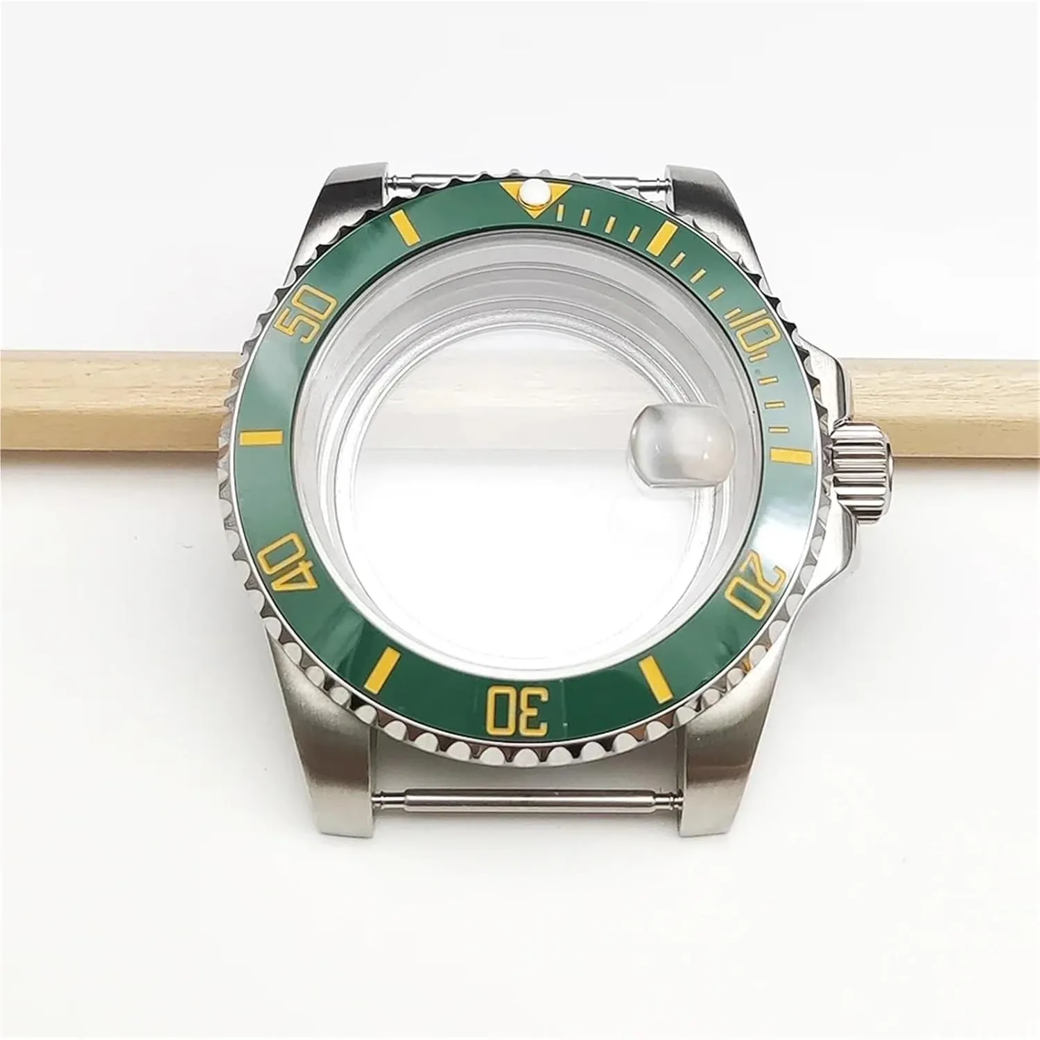 40mm Men's Watch Case Sapphire Crystal Watches Accessories Steel Case for NH35 for NH36 Movement Transparent Case Back Repair Parts XUKKJI(NO.11,Sapphire Crystal)