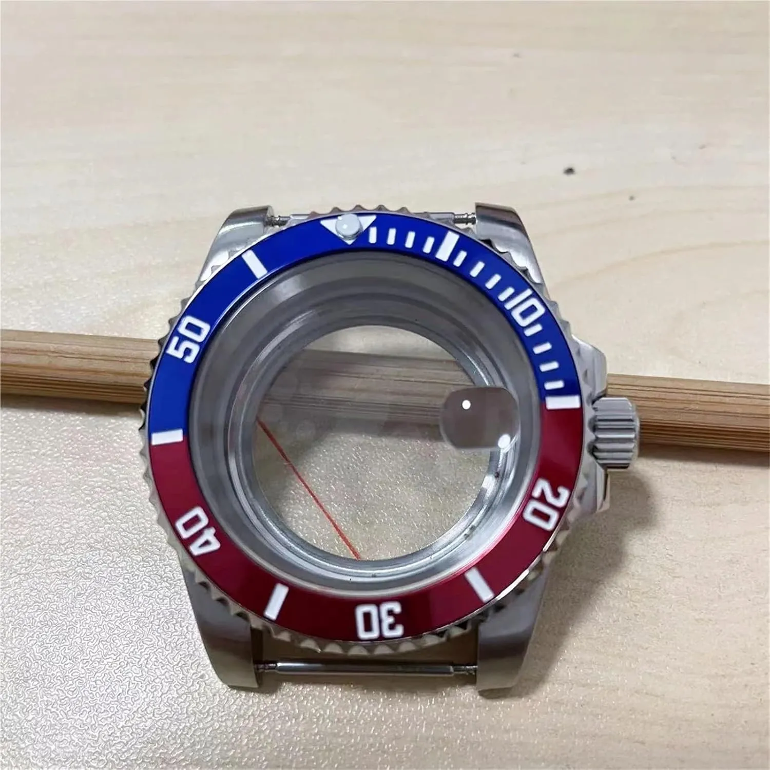 40mm Men's Watch Case Sapphire Crystal Watches Accessories Steel Case for NH35 for NH36 Movement Transparent Case Back Repair Parts XUKKJI(NO.11,Sapphire Crystal)