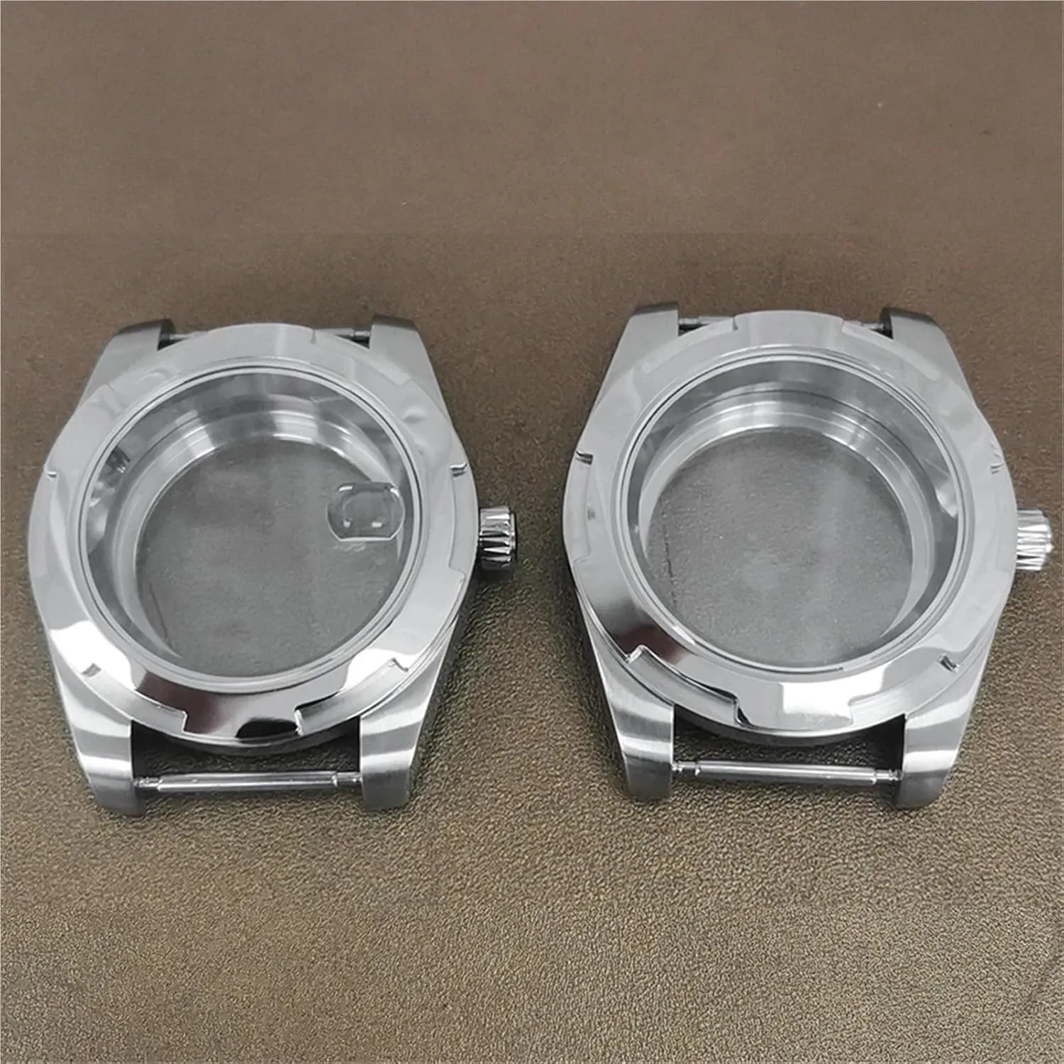 41MM Watch Case Sapphire Glass Transparent Back Cover Steel Watch Accessories For NH35/For NH36/4R/7S Movement