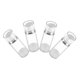 4pcs Refillable Pump Bottles for Lotion Leakproof Travel Containers Empty Cosmetic Pump Containers