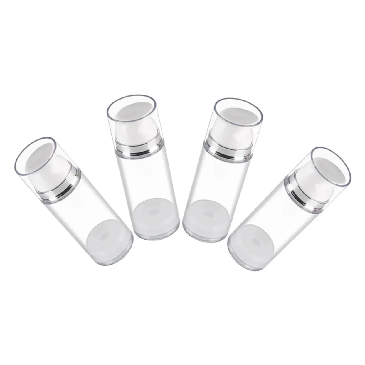 4pcs Refillable Pump Bottles for Lotion Leakproof Travel Containers Empty Cosmetic Pump Containers