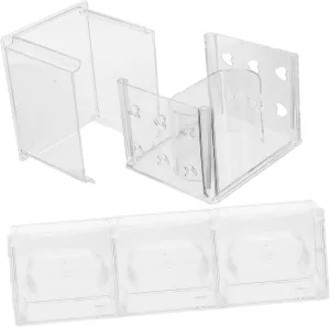 4pcs Transparent Watch Storage Box Watch Display Case for Home and Travel for Organizing Jewelry and Accessories Strong Structure for against Dirt and Scratches