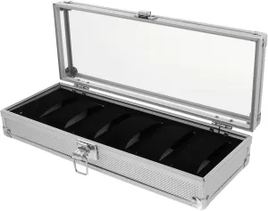 5 Slot Transparent Watch Storage Box Jewelry Organizer Rack Watch Display Case Display Box