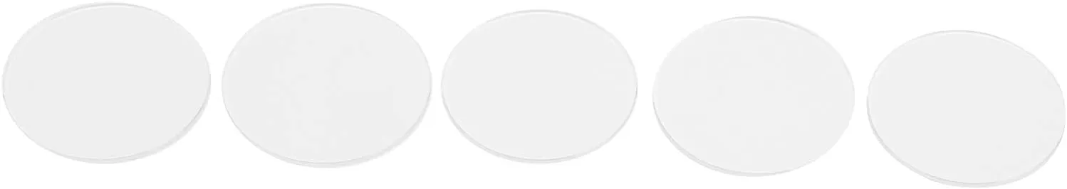 5Pcs 35 37mm Transparent Round Watch Glass 1.2mm Thickness, High Hardness Crystal Replacement Accessories for Watches, Easy to Install
