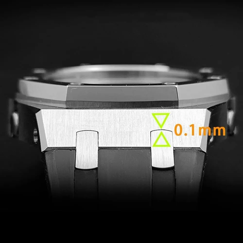 5th Gen Ga2100 Gm2100 Metal Watch Band Bezel Mod Kit，For GA2110 Oak Stainless Steel Watch Case Strap Replacement Accessories
