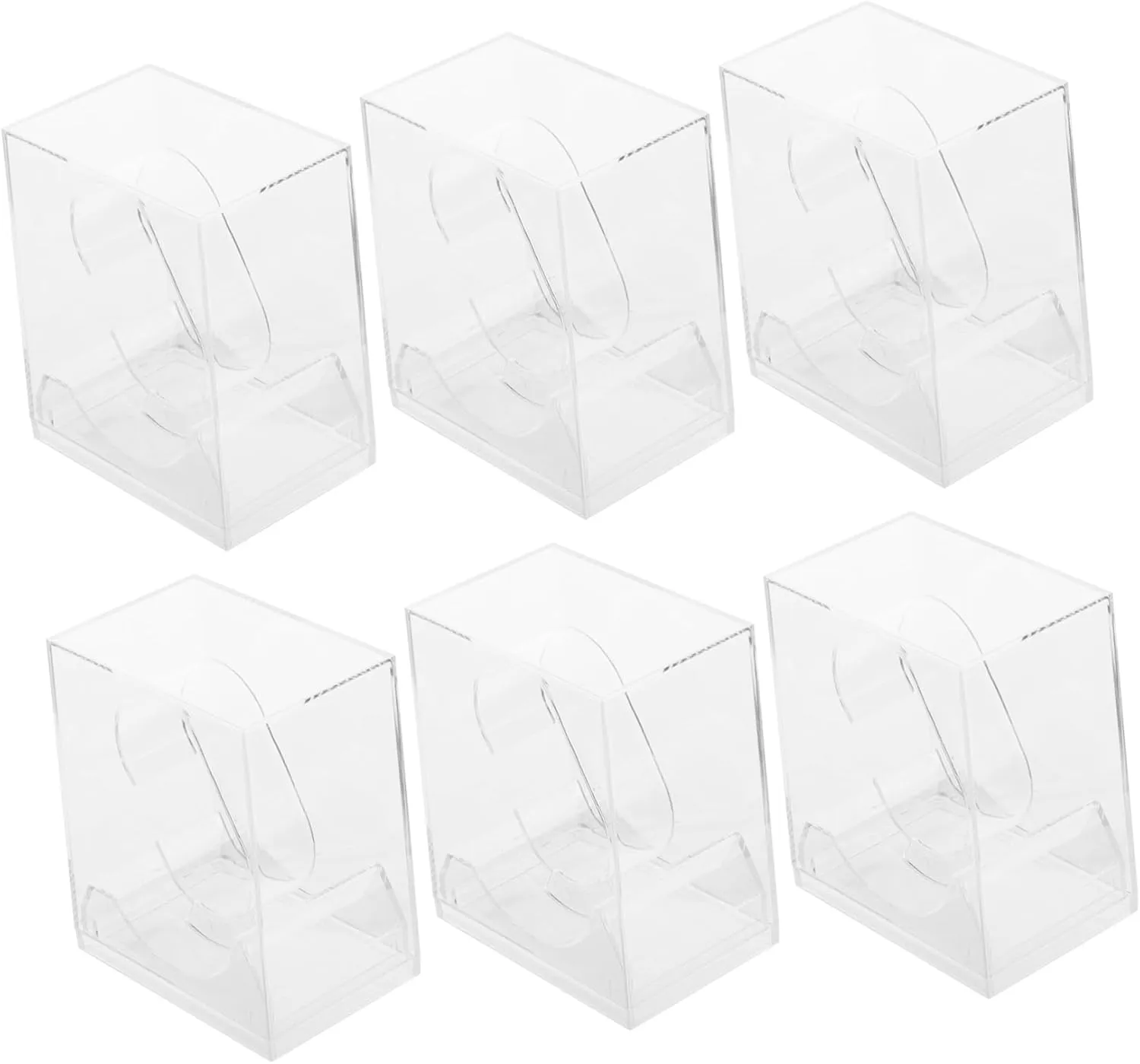 6pcs Watch Display Cases Watch Storage Boxes Organizer for Men Boys and Girls Packing Case