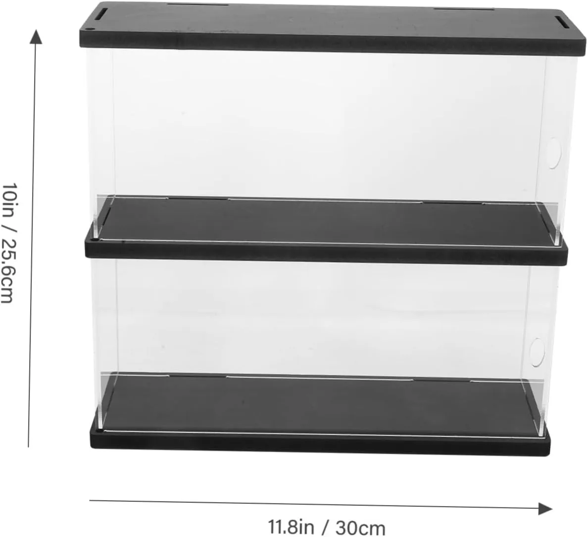 ABOOFAN Box Clear Acrylic Action Figure Display Box Double Organizer Case for Collectibles Models and Jewelry Transparent Design for Dust Protection Capacity Storage