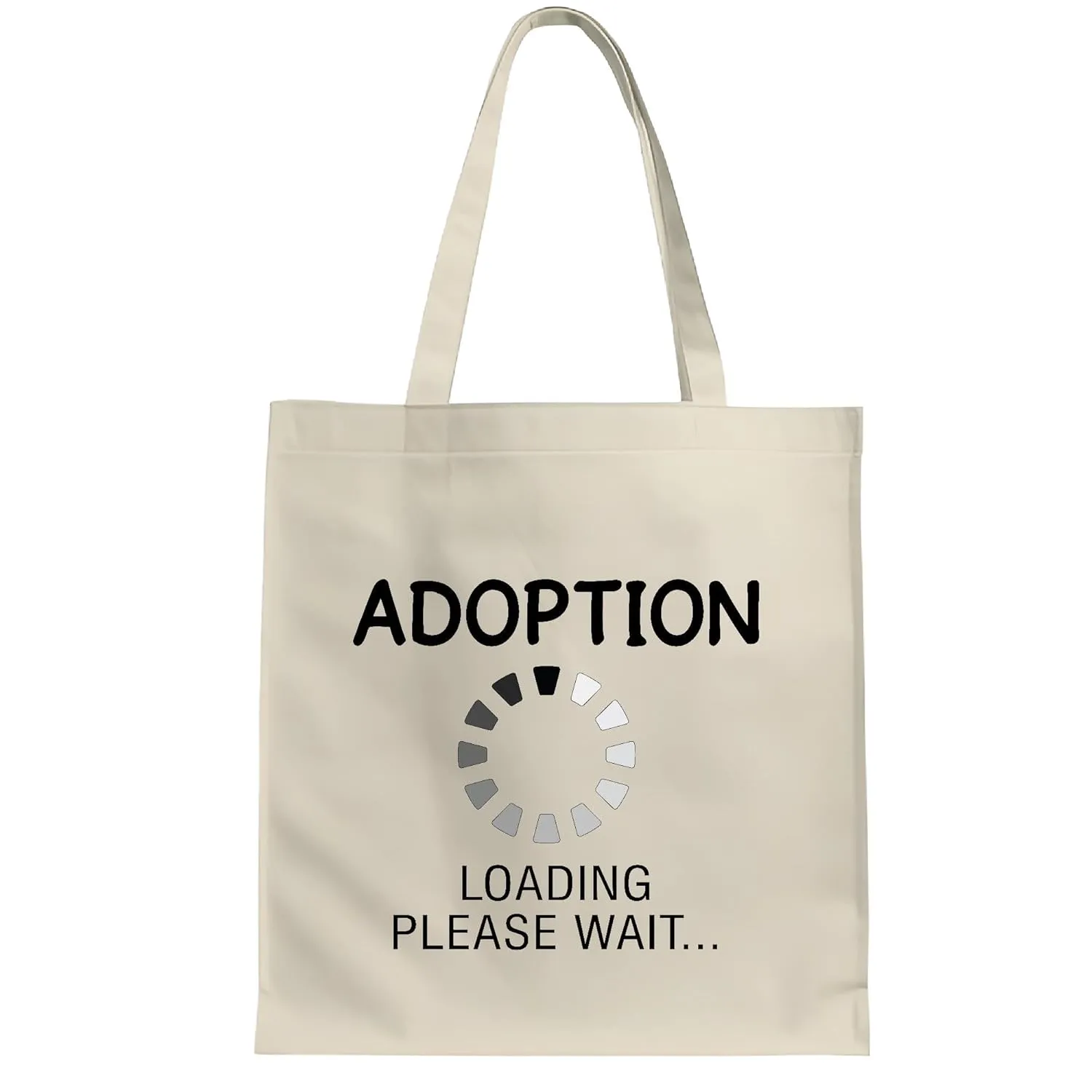Adoption Gifts for Parents and Families Quotes and Sayings for Adoptive and Foster Parents onAdoption Day Natural White Multicolor Canvas Tote Bag