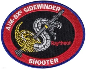 Aim9X Raytheon Missile Next Generation Sidewindershooter Vel Patch, RXZER2518