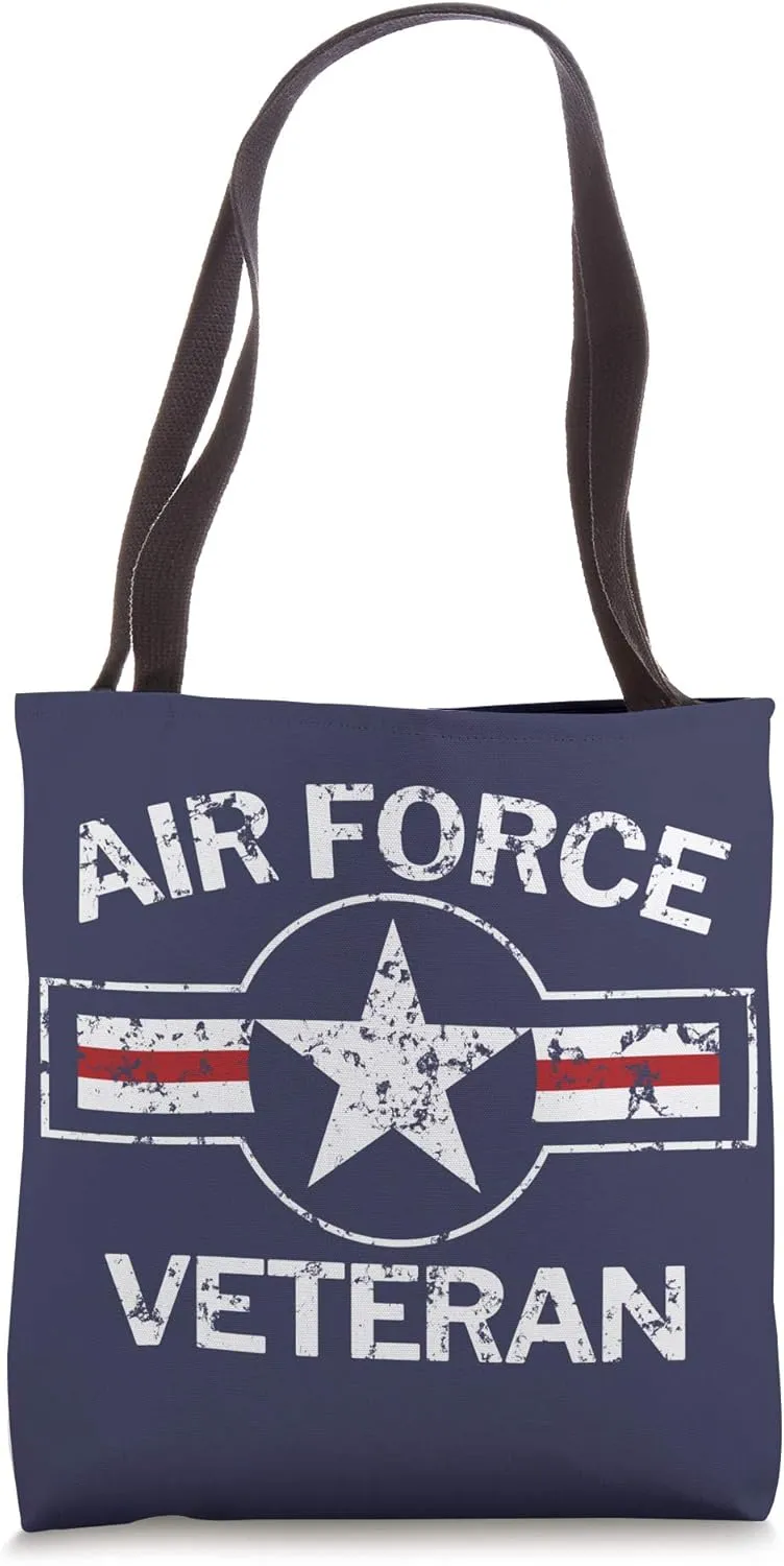 Air Force Veteran Vintage Roundel Gift for Military Veteran Tote Bag