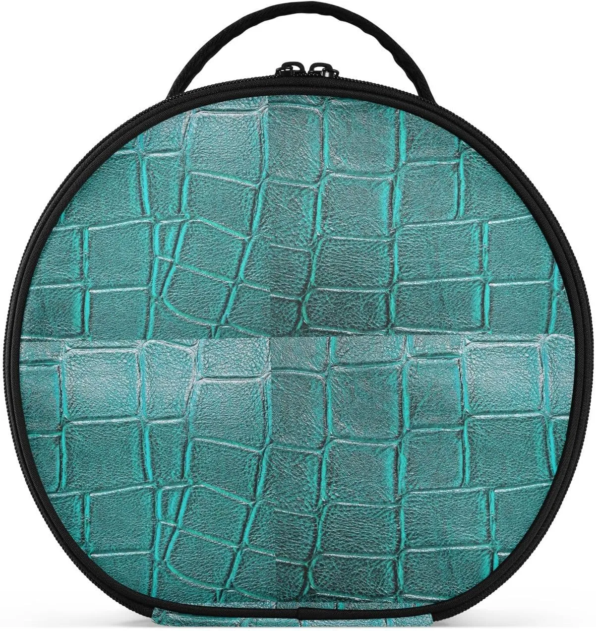 ALAZA Alligator Patterned Makeup Bag Travel Cosmetic Bag Large Toiletry Organizer