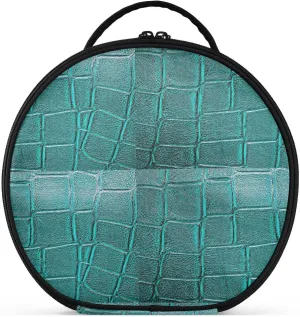 ALAZA Alligator Patterned Makeup Bag Travel Cosmetic Bag Large Toiletry Organizer