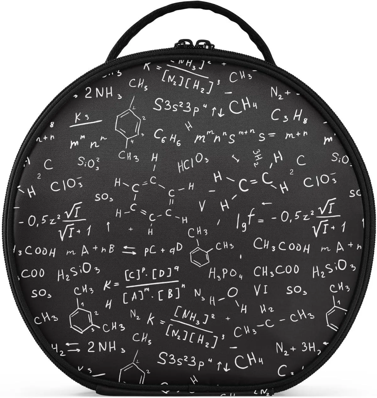 ALAZA Chemical Formulas Makeup Bag Travel Cosmetic Bag Large Toiletry Organizer