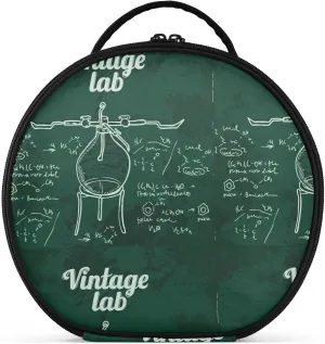ALAZA Old Chemistry Laborator Vintage Lab Toiletry Bag Travel Makeup Case Organizer for Women